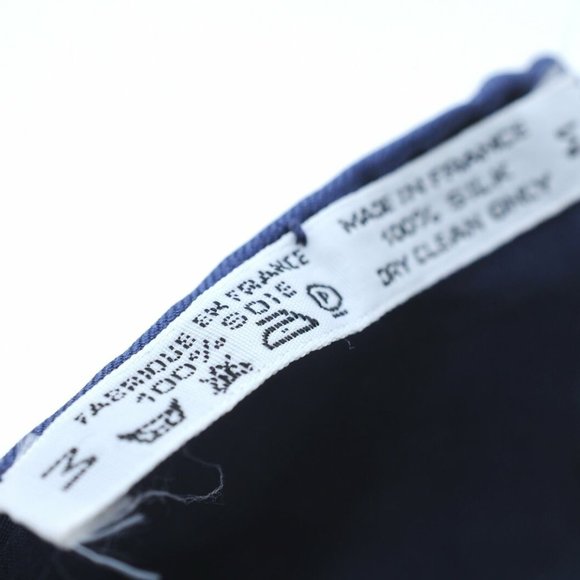 Authentic HERMES Carre 90 Scarf "BRIDES de GALA" Silk Navy Blue White - Picture 11 of 12